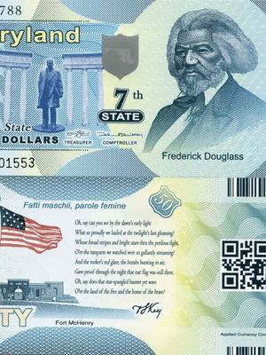 Αμερική 50 Dollars 2014 7th State Douglass Polymer fantasy καινούργιο