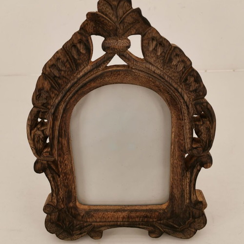 Wooden photo frame from 1960s