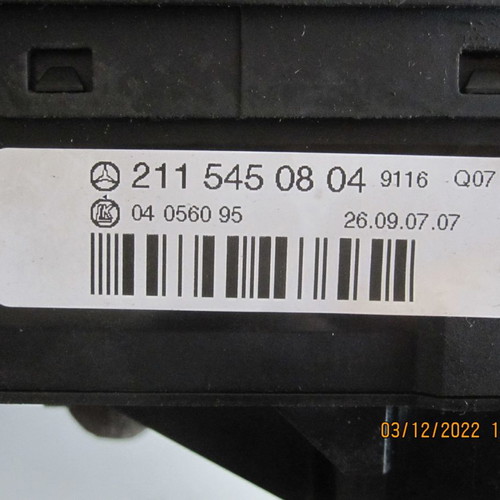 Mercedes W211 '02-'09 light switch used