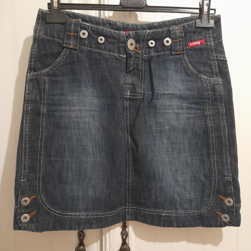 Denim skirt Verdi like new, size M 38 10, blue, 100% cotton