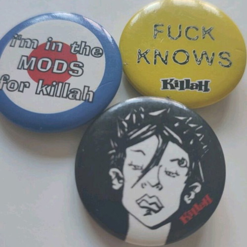 Killah pins like new, pack of 3 pieces 2000