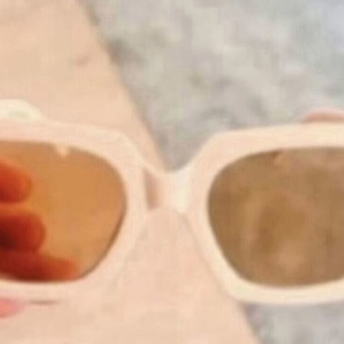 Italian sunglasses like new, beige and gold