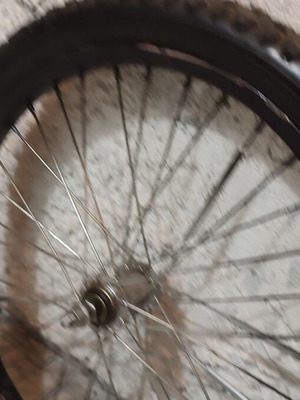 BMX bicycle wheels 20 inches like new, black with tubes and gear