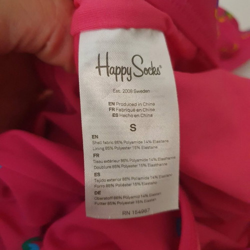 Happy Socks swimsuit size S pink like new