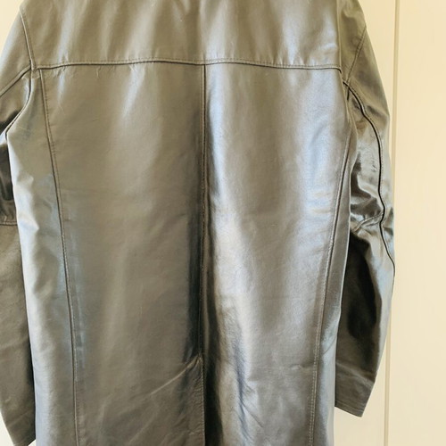 Enigma Vintage Leather Coat XL used, black