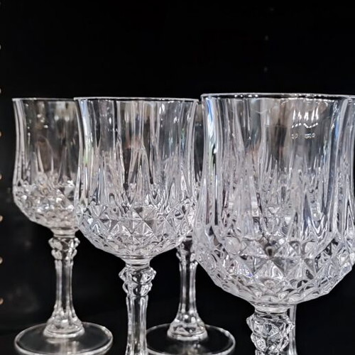 Cristal D'Arques Longchamp Water Glasses Set of 7 like new