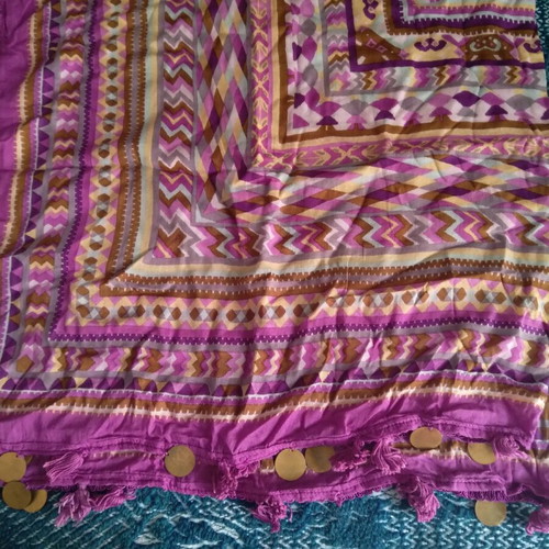 Ethnic scarf large 90×85