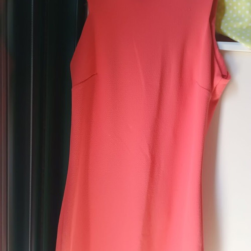 Coral midi dress summer small like new, tight fit