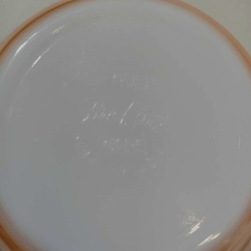 Anchor Hocking set of 8 used, Peach Luster, 1960s