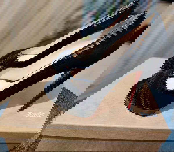 Christian Louboutin peep toe γόβες 14εκ τακουνι size 35 ελαφρως μεταχειρισμένες