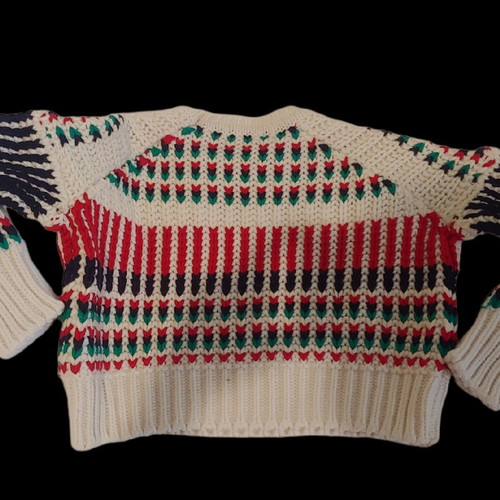 Maje Paris striped knit crop sweater like new