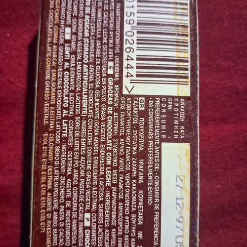 M&M's chocolate box used, 1997