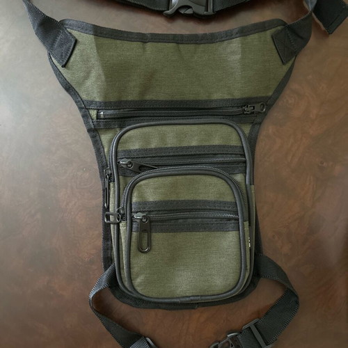 Orami khaki thigh bag new with 5 compartments