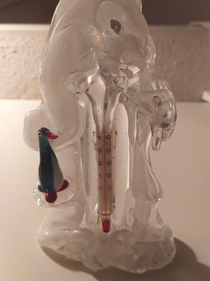 Bohemian Crystal Arctic Landscape like new, vintage item from Czechia