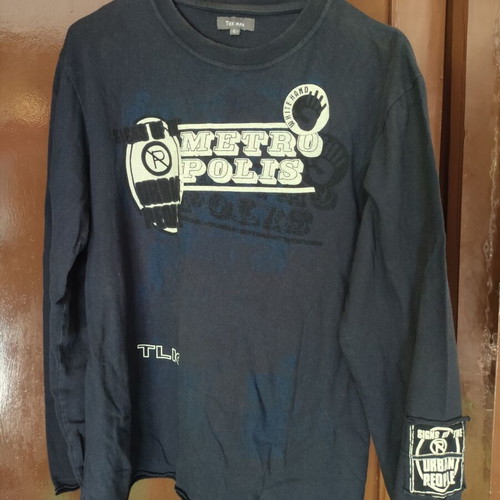 Tex Man Metropolis Long-Sleeve Shirt used, size L, black