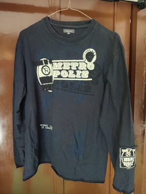 Tex Man Metropolis Long-Sleeve Shirt used, size L, black