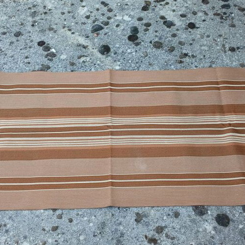Brown striped runner rug like new, 2m x 0.67m