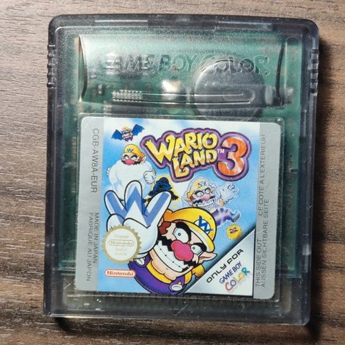 Wario Land 3 game cartridge for Game Boy Color used