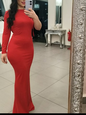 Maxi dress red size XS and S like new
