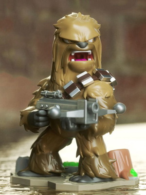 3D Chewbacca model new, painted 10 cm