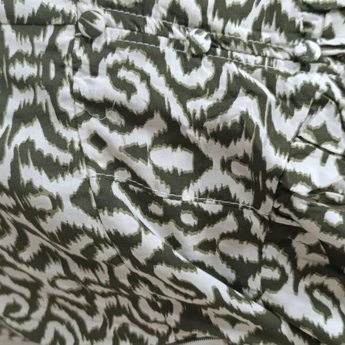 Midi dress like new with unique back design by Kokosh Boutique, beige and olive