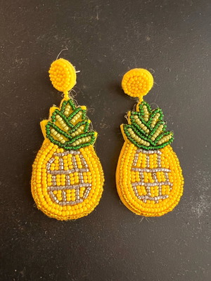 Pineapple earrings new