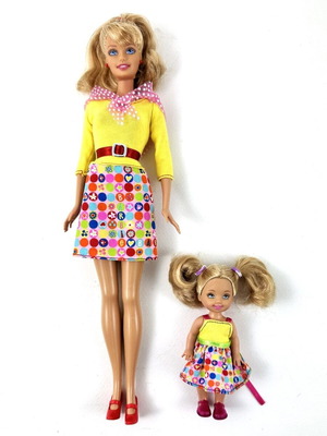 Κούκλες Barbie Art Teacher και Kelly σαν καινούργιες, σετ 2002