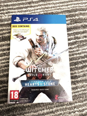 Witcher 3 Hearts of Stone expansion pack PS4 like new, English edition
