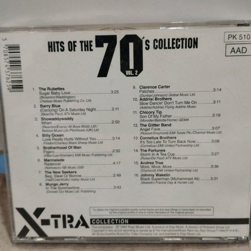 Hits Of The 70's Collection CD like new, rock