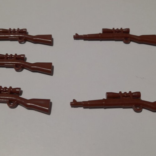 Lego sniper rifles set of 5 new for City Agents WW II