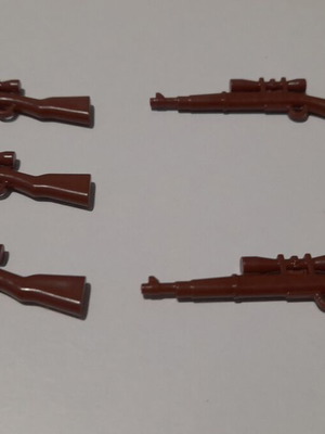 Lego sniper rifles set of 5 new for City Agents WW II