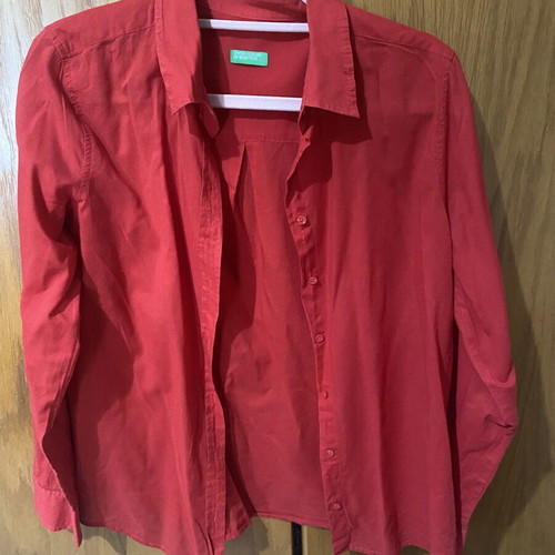 Benetton shirt red size M like new