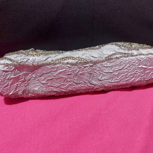 Silver hand bag used with stones and beads