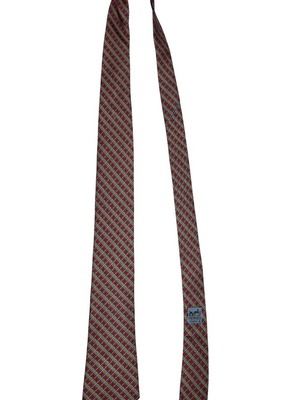 Hermes multicolor silk tie used