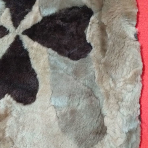 Fur pillowcase new 37×37 cm