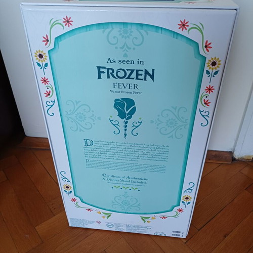 Disney Store Limited Edition Doll Anna Frozen Fever box used