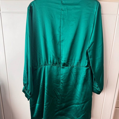 green zara satin dress Rowan Square Neck Maxi Dress in Green X-Large main image 1