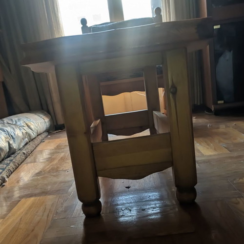 Living room set used with 2 armchairs, 2 stools, table and three-seat sofa