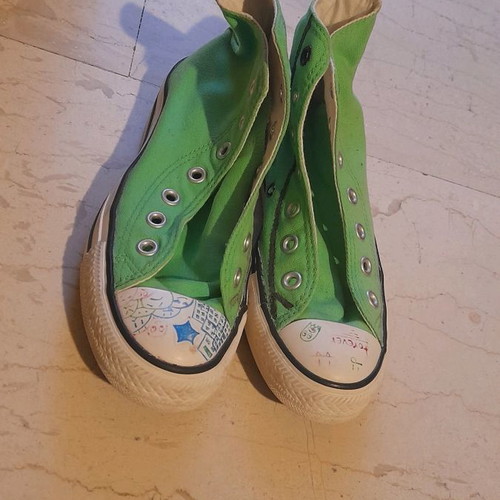 Converse sneakers used, green, size 36.5