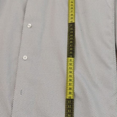 Men's dress shirt Lumans slim fit like new, white and black, size S