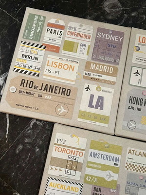 Travel frames set of 3 like new, 25x25 cm each