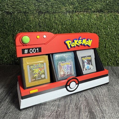Pokémon Pokédex Display Stand 3D printed για Game Boy κασέτες