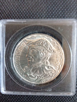 Silver 50 Escudos coin Portugal 1969 Vasco da Gama 500 years