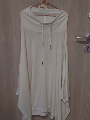 Μπλούζα λεπτό πλεκτό Anel σαν καινούργιο, άσπρο, plus size