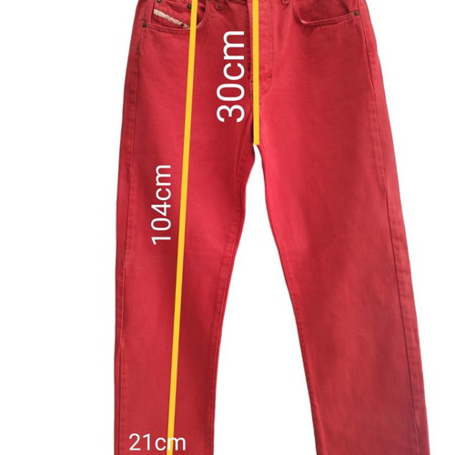 Vintage Diesel pants like new, red, size L