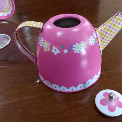 Hello Kitty metal tea set 14 pieces used