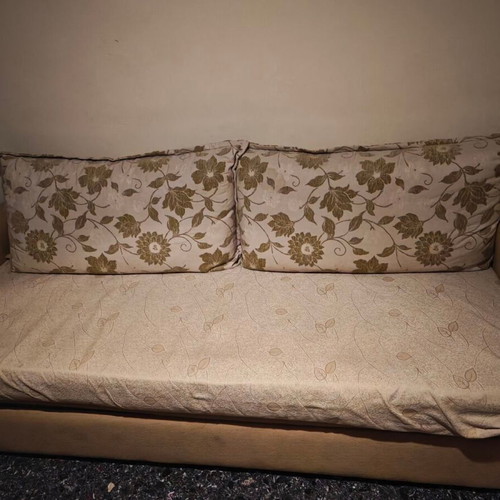 Sofa bed three-seater with mechanism, like new