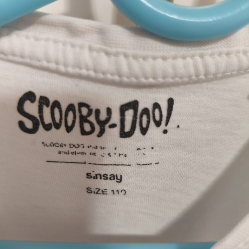 Sinsay Scooby-Doo T-shirt used, size 110 for 4-5 years, white
