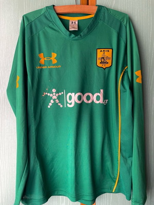 Φανέλα Άρης 10/11 μεταχειρισμένη, matchworn Μάρκος Βελλίδης, μέγεθος λαρτζ