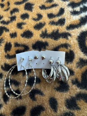 Earrings set silver like new